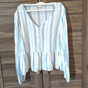 Super light weight long sleeves boho desert dress top size S NWOT
